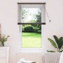  Vindu Persienne med gardiner Svart Aluminium