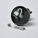 Lindby Svart gylden GU10-spot Leonor, LED