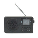 Nedis Bærbar FM-radio med Bluetooth og 1.77" Skjerm - Svart