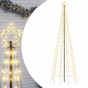 vidaXL Juletre lyskjegle med pigger 570 LED varmhvit 300 cm