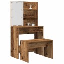  Sminkebordsett med LED gammelt tre konstruert tre 8721158760777