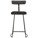  Barkrakker 2 stk svart 49x43x88 cm heltre mango