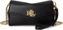 Lauren Ralph Lauren Soft Nappa Trn Wrst Crs Woc Lrg   Black   ONE SIZE