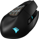 Corsair Scimitar Elite RGB Trådløs Gamingmus 26000 DPI med 16 Knapper - Sort