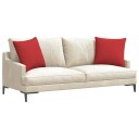  Sofaputer 2 pcs Rød 50 x 50 cm stoff