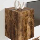  TV Veggskap 2 pcs Røkt eik 30 x 31 x 40 cm Konstruert tre