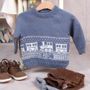 Bluum Strik Strikkegenser Tog - garnpakke i Bluum Pure Eco Baby Wool