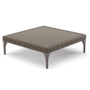 Dedon MU salongbord 90x90 glass vulcano