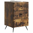  Nattbordskap Røkt Eik 43 x 41 x 66,5 cm Konstruert tre