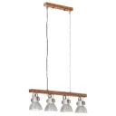 vidaXL Industriell taklampe sølv E27 mangotre