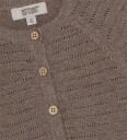 Huttelihut Cardigan   Strikk/Hullmønster   Cinder Melert   Huttelihut   56   Cardigan   Brun