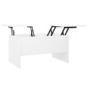vidaXL Salongbord hvit 80x50x42,5 cm konstruert tre