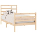 vidaXL Sengeramme heltre 75x190 cm 2FT6 Small Single