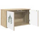 vidaXL Vegghengt TV skap HANAU 69 x 33 x 40 cm Sonoma eik
