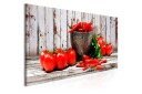 Tavla Red Vegetables 1 Part Wood Narrow 120x40  