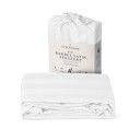 OlsenHome Bambus sengetøy - 140x220 cm - 100% Naturlig bambus -  - Hvitt satengvevd dynetrekk