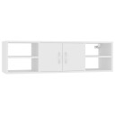 vidaXL Vegghylle hvit 102x30x29 cm sponplate