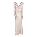 ROTATE Birger Christensen Maxi Waterfall Dress Pink 38