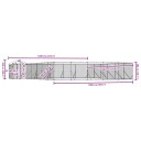 Vidaxl Utendørs Hundekennel Sølv 12X12X2.5 M Galvanisert Stål