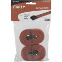 Fasty 157 Spennreim 2-pakning, All-pack Rød, 2000 mm, Verksted & bil