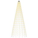 vidaXL Juletrelys med spyd 270 LED-lys Varmhvit og Ø 70 x 180 cm