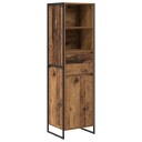  Bokskap med skuff Gamle tre 43 x 36 x 150.5 cm Konstruert tre