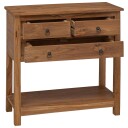 vidaXL Serviesskap Naturlig 79 x 35 x 80 cm Massivt Teaktre
