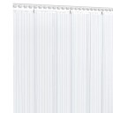 vidaXL Dørgardin gjennomsiktig 200 mmx1,6 mm 10 m PVC