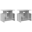  TV benk 2 pcs Grå Sonoma 50 x 35 x 45 cm Konstruert tre