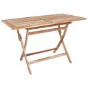 vidaXL Sammenleggbart hagebord Naturlig 120 x 70 x 75,5 cm
