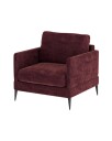 Andorra lenestol gabby burgundy