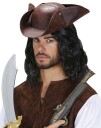 Widmann Brun Skinnimitert Pirat/Sjømann Tricorn Hatt