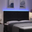  LED Hodegjerde Diamantblokker Design Svart 180 cm Fløyel