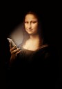 Mona Lisa Smartphone Glow Plakat / 100x150