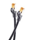 Helos Patchkabel Rj-45 M Til Rj-45 M 50 M Sftp Cat 6A Utendørs Uten Krok Svart