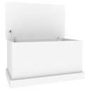 vidaXL Oppbevaringsboks hvit 70x40x38 cm konstruert tre