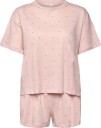 Hunkemöller Pj Ss Short Co Jersey Print   LOTUS   XS