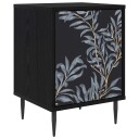 vidaXL Nattbordskap DOKKUM Svart eik 36 x 33 x 51 cm Konstruert tre