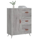 vidaXL Skjenk grå sonoma 69,5x34x90 cm konstruert tre