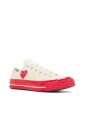 Comme Des Garcons Play X Converse Cdg Red Sole Low Top White Sko Off-White  unisex 36.5