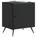  Nattbordskap 2 pcs Svart 43 x 34,5 x 50 cm Konstruert tre