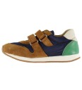 Angulus Sko Cognac/Navy/Havre/Green Angulus 30 Sko Blå Brun Grønn