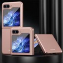 Samsung Galaxy Z Flip5 Gummiert Plastdeksel Roségull