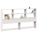  Hodegavl med oppbevaring hvit 180 cm heltre furu 8721158396655