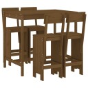  Hagebarsett 5 deler honningbrun heltre furu 3157808