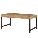 Spisebord 140 x 80 cm / rektangulært matbord for 6 personer / rustikt kjøkkenbord i industriell stil