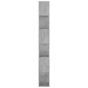 vidaXL Bokhylle/romdeler betonggr? 80x24x186 cm sponplate