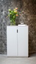 Mavis Aoko Skap Hvitt Covered Doors