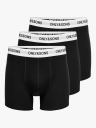 Only & Sons Fitz Solid Black Boxer 3-Pack Sort XL
