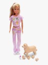 Steffi Love-dukke med hund 29 cm